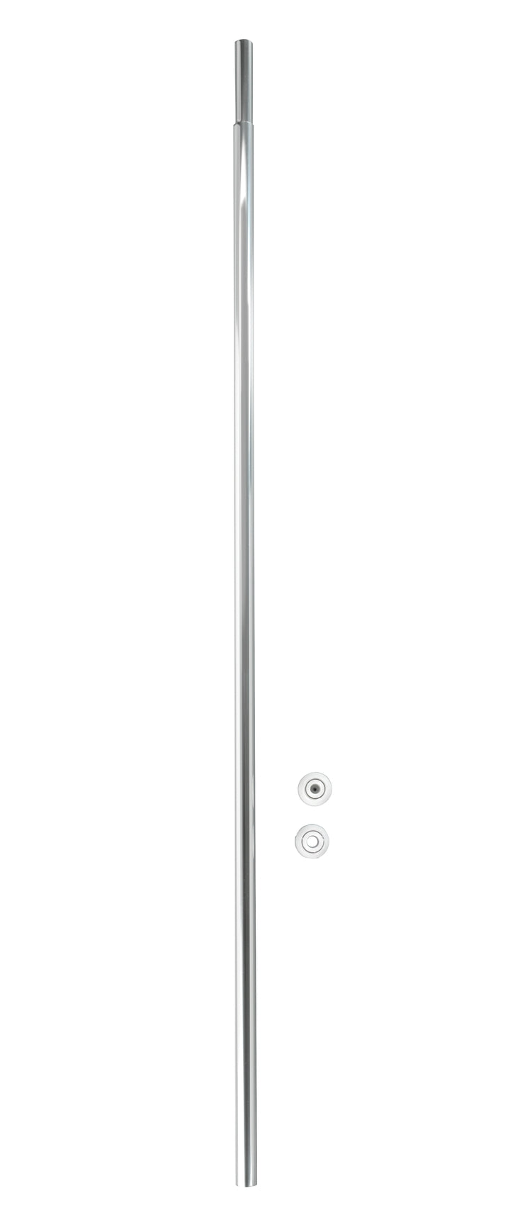 WENKO Teleskop-Duschvorhangstange chrom, 110–185 cm, Alu Ø 20 mm