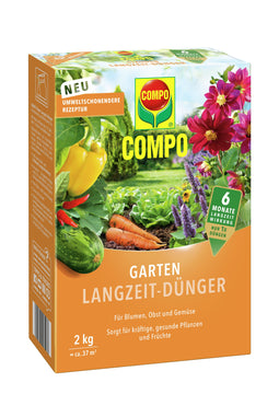 COMPO Garten-Langzeitdünger für den Garten, 2 kg, EREG