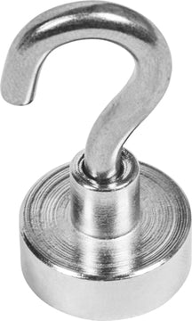 Conmetall Meister Magnethaken Neodym, verchromt, Ø20 x 7 mm