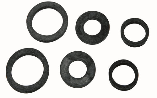 Schütte Schlauchverschraubungsdichtungs-Sortiment aus Gummi für 1/2, 3/4 und 1 Zoll