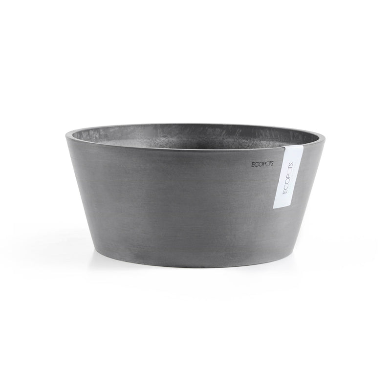 ECOPOTS Pflanzschale Frankfurt grau, rund Ø310 mm, Höhe 150 mm