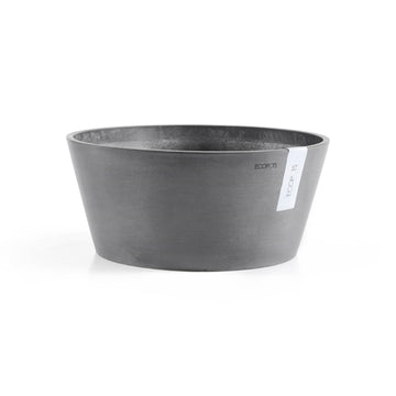 ECOPOTS Pflanzschale Frankfurt grau, rund Ø310 mm, Höhe 150 mm