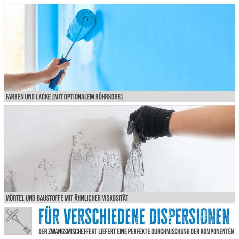 Güde Rührwerk GRW 1414.1 für Mörtel, 1400 W und 65 l Mischvolumen