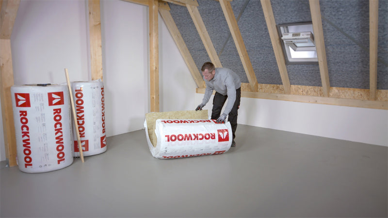 Rockwool Klemmrock 035 Steinwolle Dämmfilz, 180 mm stark – 2500 x 1000 mm
