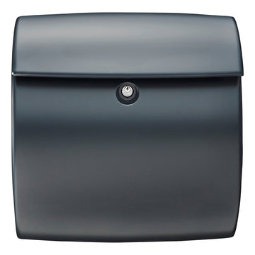 Burg-Wächter Pearl 886 GR Kunststoff-Aufputz-Briefkasten granit, C4 Einwurf