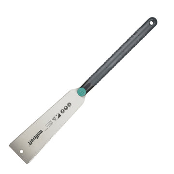 Wolfcraft Japansäge doppelseitig verzahnt 240 mm, Holzsäge mit 2K-Griff