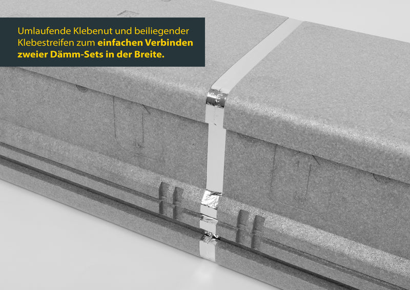 Schellenberg Rollladenk.-Dämmung 3-tlg. Neopor WLG 032, 13 mm