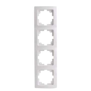 UNITEC Abdeckrahmen 4-fach ultraweiß Monaco Serie 102