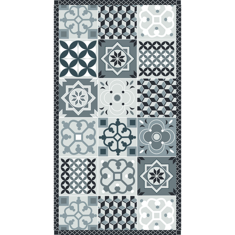 Windhager Anti-Rutsch-Unterlage VL, Grey tiles – 65 x 120 cm (PVC)