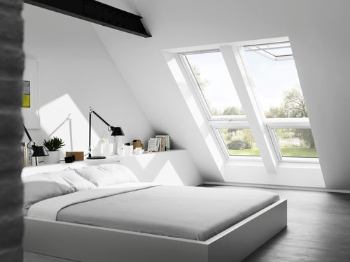 VELUX GPU Klapp-Schwing-Dachfenster mit Polyurethan THERMO Alu, 114x140 cm