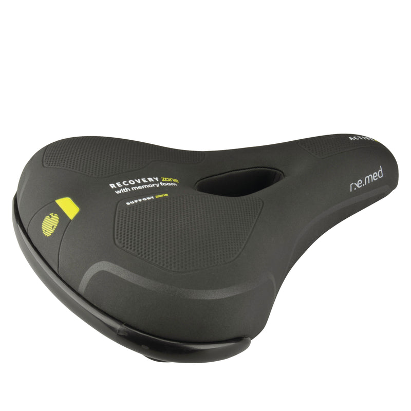 fischer R.E.Med Fahrrad-Sattel, Memory Foam, schwarz