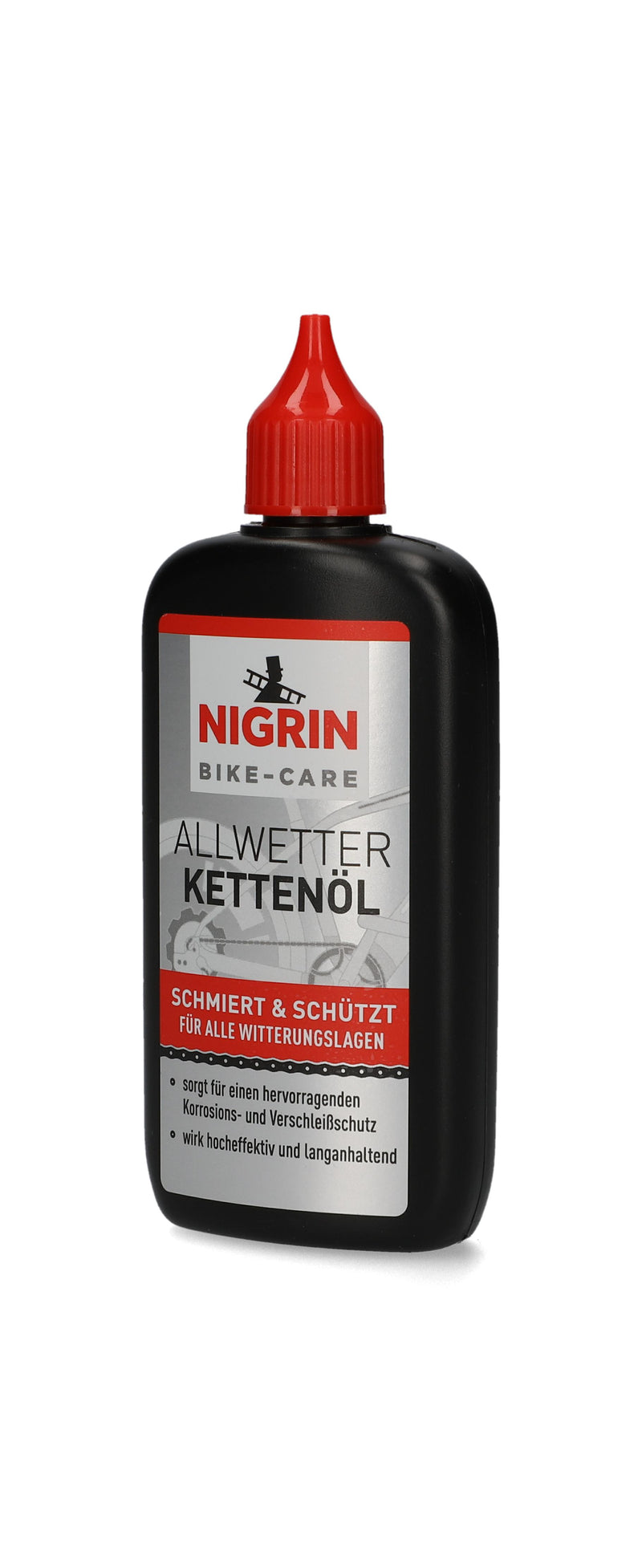 Nigrin Bike-Care Fahrrad-Kettenöl, Allwetter, 100 ml