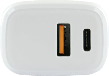 Schwaiger Ladeadapter 230V mit USB-A und USB-C, weiß