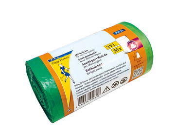 Peggy Perfect Zugband-Müllbeutel 35 l 50er Rolle, 12 µm