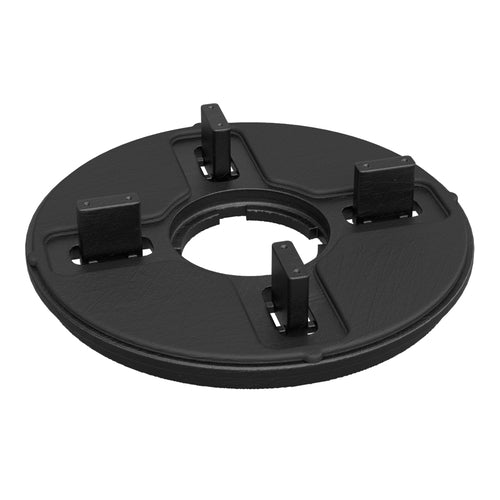PRIMA Kopf Niv. für Terrassenplatten, schwarz, 10 mm Stärke (Ø 110 mm)