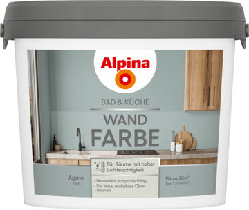 Alpina Bad & Küche Wandfarbe für Bad & Küche (matt)