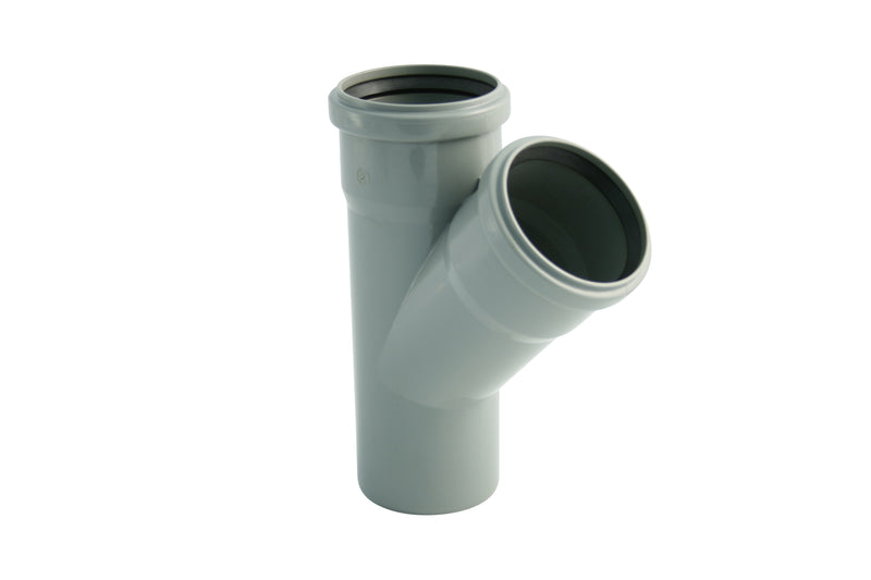 Marley HT Abzweig DN 110/ DN 110, grau, 45° PP (Dichtung)