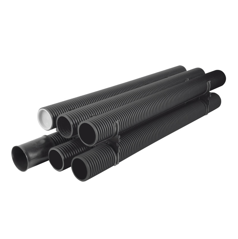 FRÄNKISCHE Kabuflex S Kabelschutzrohr DN 110, schwarz, 6 m inkl. SD-Doppelsteckmuffe