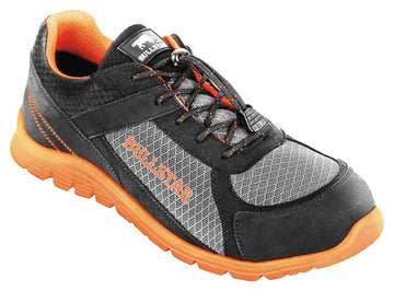 Bullstar Sicherheitshalbschuh S1P schwarz/orange, Schnürschuh