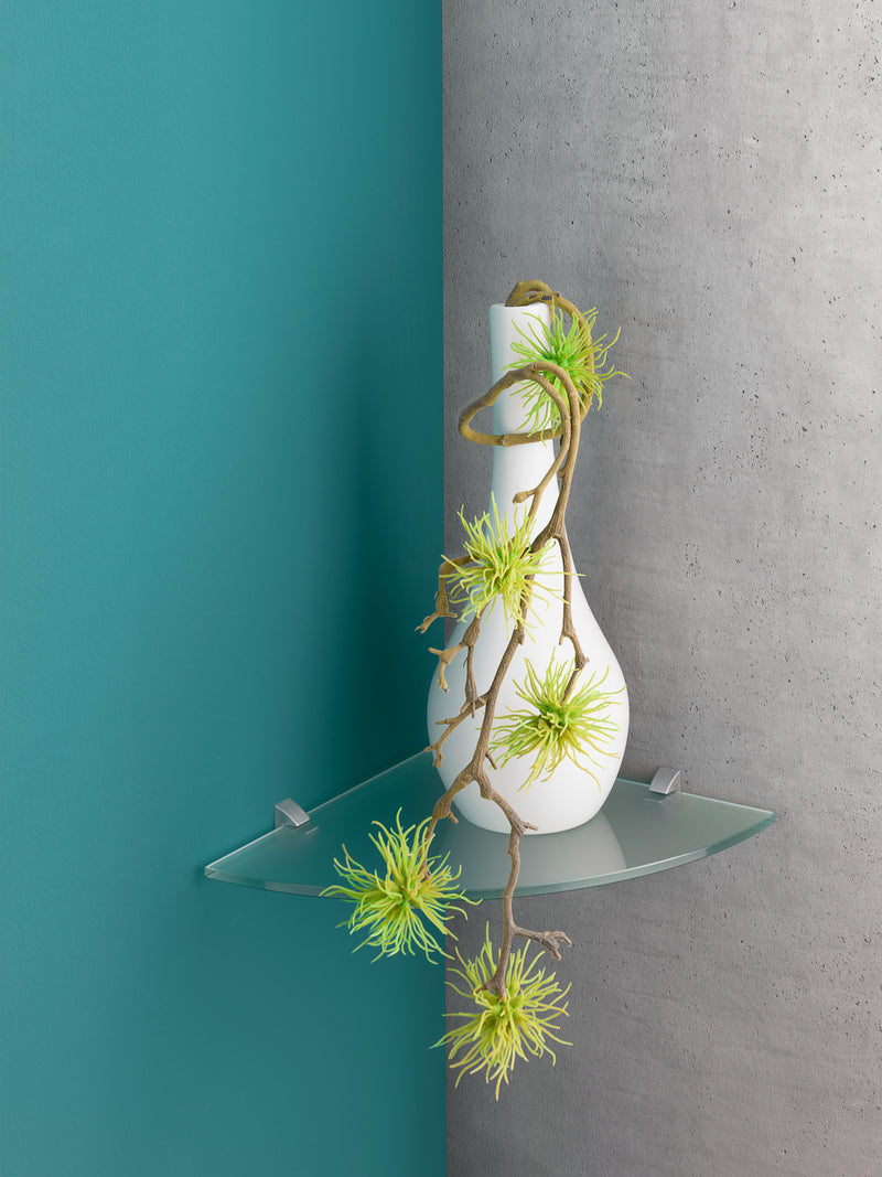 DOLLE GL Corner Regalboden aus Glas satiniert 300 x 300 x 8 mm