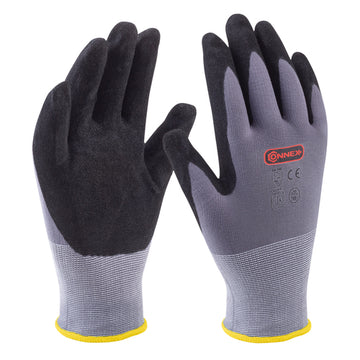 CONNEX Universalhandschuhe grau, Größe 10, Nitril- und PU-beschichtet