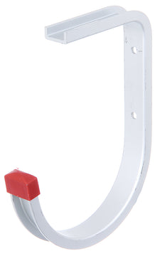 GAH ALBERTS Deckenhaken gebogen aus Aluminium, halbrund 170 mm