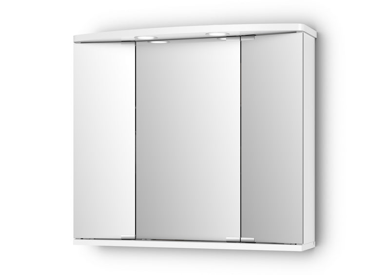 Jokey Funa Spiegelschrank 3-türig in weiß, 68x60x23 cm