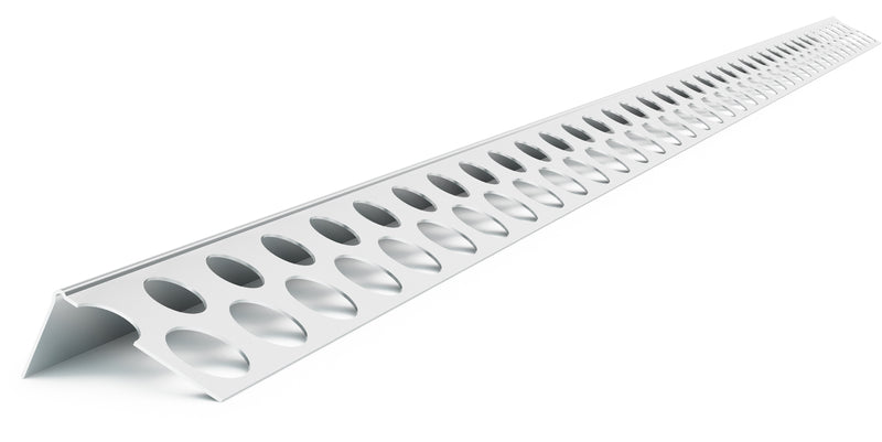 BAUKOM Abschlussprofil aus Aluminium, glatt 1 mm, 2,5 m – Serie 1004