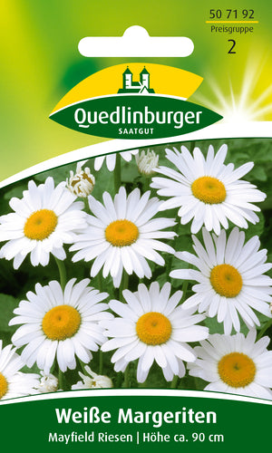 QUEDLINBURGER SAATGUT Weiße Margerite Mayfield Riesen PG 2