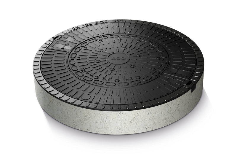 ACO Schachtabdeckung SAKU Kunststoff/Beton rund, für Revisionsschacht DN 600