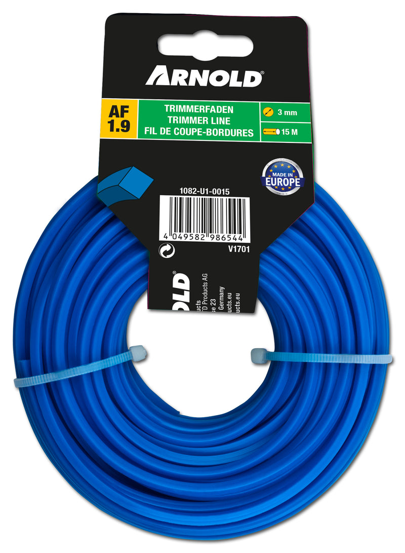 Arnold Copolymer Trimmerfaden 4-Kant, 3,0 mm, 15 m (Arnolds Sortiment)
