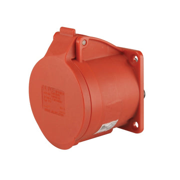 UNITEC Caravan Anbaudose CEE 5-polig 32A rot, IP44