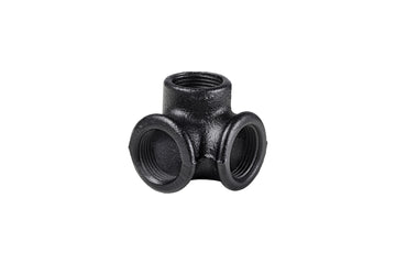 DOLLE PIPE Corner Verbindungsstück schwarz, Eisenrohrsystem