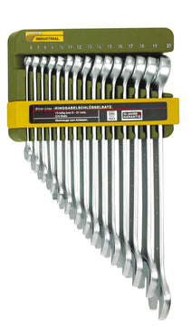 Proxxon Slim Line Ring-Maulschlüsselsatz 6–21 mm, 15-teilig aus CV-Stahl