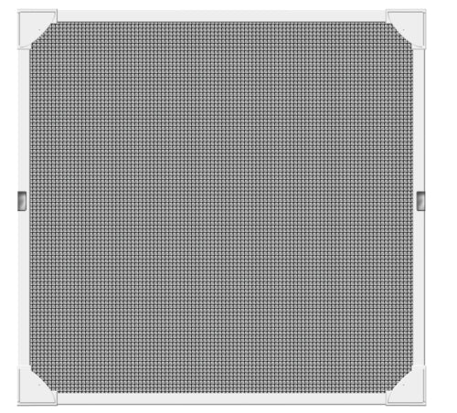Schellenberg Magnetic Insektenschutz-Magnetrahmen weiß/anthrazit 100x120 cm