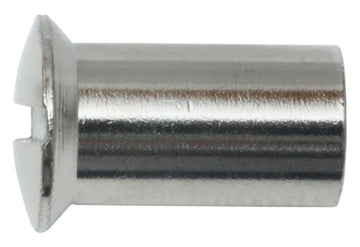 SWG Hülsenmutter Messing vernickelt M4x12 mm (4 Stück)