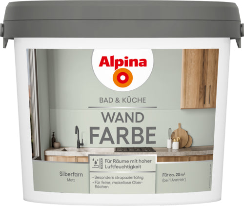 Alpina Bad & Küche Wandfarbe für Bad & Küche (matt)