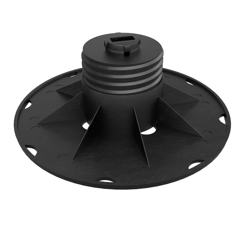 PRIMA Stelzlager Fix SB P3, höhenverstellbar 50–80 mm, schwarz, ohne Kopf