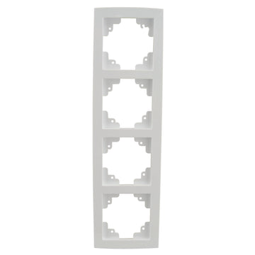 UNITEC IMOLA Abdeckrahmen 4-fach S305 ultraweiß, Rahmen für UP innen