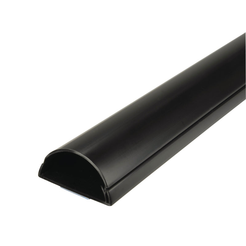 Kabelkanal D-Line schwarz 1.500 mm, 50 x 25 mm für Wandfernseher