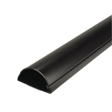 Kabelkanal D-Line schwarz 1.500 mm, 50 x 25 mm für Wandfernseher