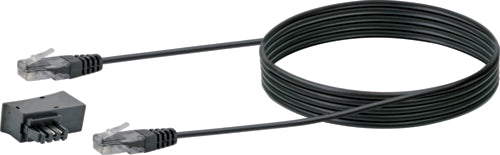 Schwaiger DSL Adapterkabel TAE auf RJ45 8P2C schwarz