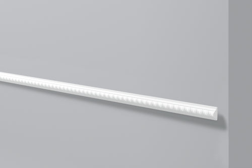 NMC DECOFLAIR Wandleiste CO1, weiß, Polystyrol HD, 2 m verpackt