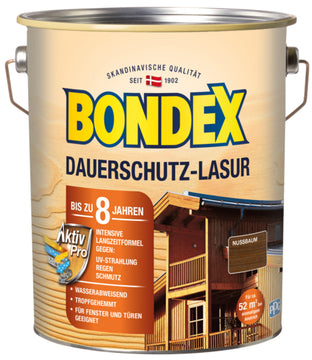Bondex Dauerschutz-Lasur Nussbaum 4 L (PPG) Holzschutzmittel