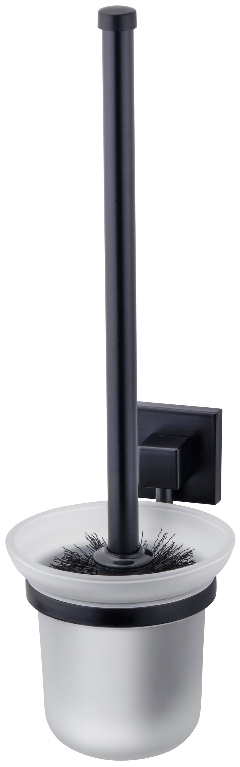 FACKELMANN NEW YORK WC-Bürstengarnitur mit Halter, schwarz, matt
