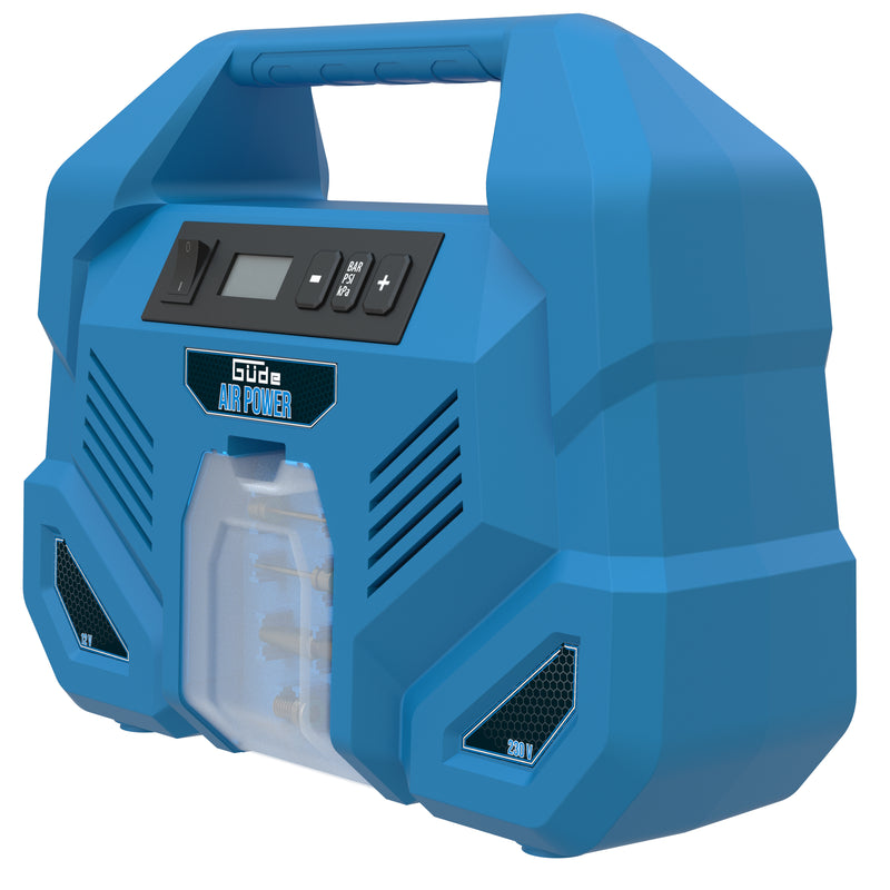 Güde Airpower Dual Drive Kompressor 12/230V, ölfrei, 5-tlg.