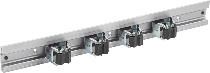 MEISTER Geräteleiste aus Aluminium, silber, mit 4 Werkzeughaltern