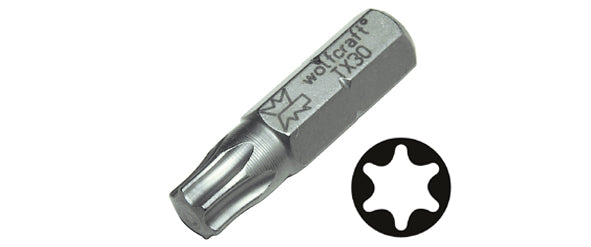 Wolfcraft Bits Solid TX Nr. 27 Bit-Set aus Stahl, 3 Stück