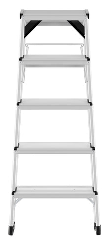 Hailo Alu-Doppelstufenleiter D60, 2x5 Stufen