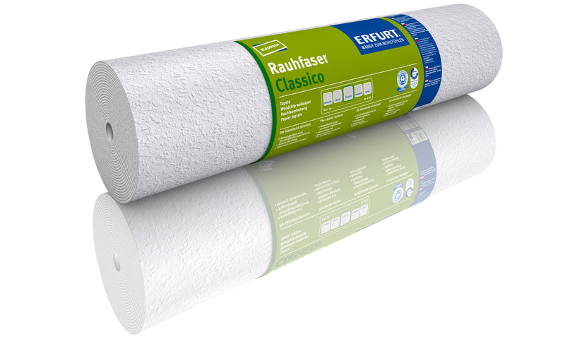 Erfurt Rauhfaser Classico, weiß, 53 cm x 20 m